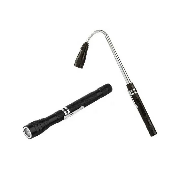 Custom Logo Flexible Telescopic 3Led Pick Up Tool Torch pick up flashlight With Magnet