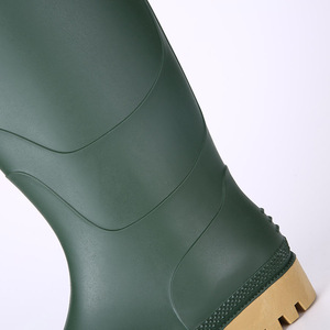 <span class=keywords><strong>Bottes</strong></span> de pluie en PVC CE vertes, imperméables, résistantes à l'huile, aux acides et aux alcalis, antidérapantes, antistatiques, légères, non de sécurité, pour le jardinage et le travail, pour hommes - Product Image 4