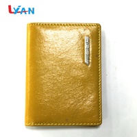 Tarjetero de Cuero PU Marrón Personalizado, con Cierre de Botón y Cremallera, Accesorio de Negocios para Identificación, Marca LIYAN LY01857, Multifuncional