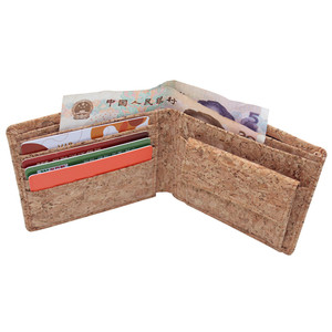 <span class=keywords><strong>Portefeuille</strong></span> doré pour hommes, court en <span class=keywords><strong>liège</strong></span>, style rétro, collection - Product Image 5