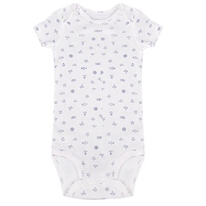 Tutina a Maniche Corte in Cotone 100% con Design Casuale per Neonati e Bambini - Product Image 2