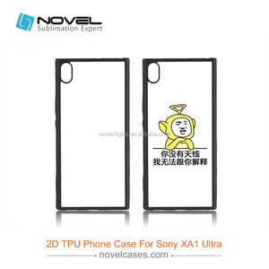 DIY teléfono caso para Sony XA1 Ultra, sublimación en blanco cubierta de goma suave - Product Image 1