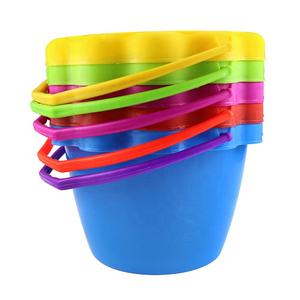 Pail de plástico para praia e areia, pequeno, balde de brinquedo para praia, pacote com 5 pacotes de 1.5 l, pequeno para moldes de areia na caixa de areia - Product Image 2