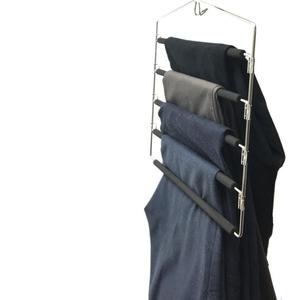 Colgador de ropa de múltiples capas para el hogar Perchero de espuma cromado para ahorrar espacio en el brazo - Product Image 5