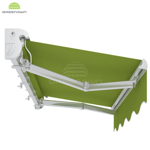 Auvent rétractable extérieur léger en aluminium Greenawn GR200C, auvent à bras pliable manuel - Product Image 1
