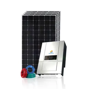 Sistema di generazione fotovoltaica da 20KW con collegamento alla rete pubblica sistema di energia solare off grid 7kw