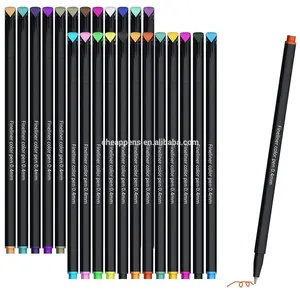 30 Colors Fibre Tip 0.4MM Color Fineliner Pen Fine Point Sketch Drawing Marker