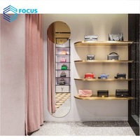 Présentoir Mural Haut de Gamme pour Sacs à Main, Étagère d'Exposition Vitrine de Sacs pour Dames