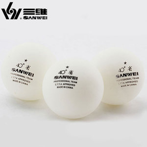 Sanwei — balles en matériau ABS, 40 + balles d'entraînement du club quotidien, 1 étoile ping-pong, nouvelle collection - Product Image 5