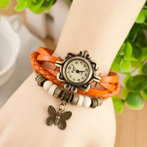 China wholesale Geneva women/Man leather watch - Product Image 3