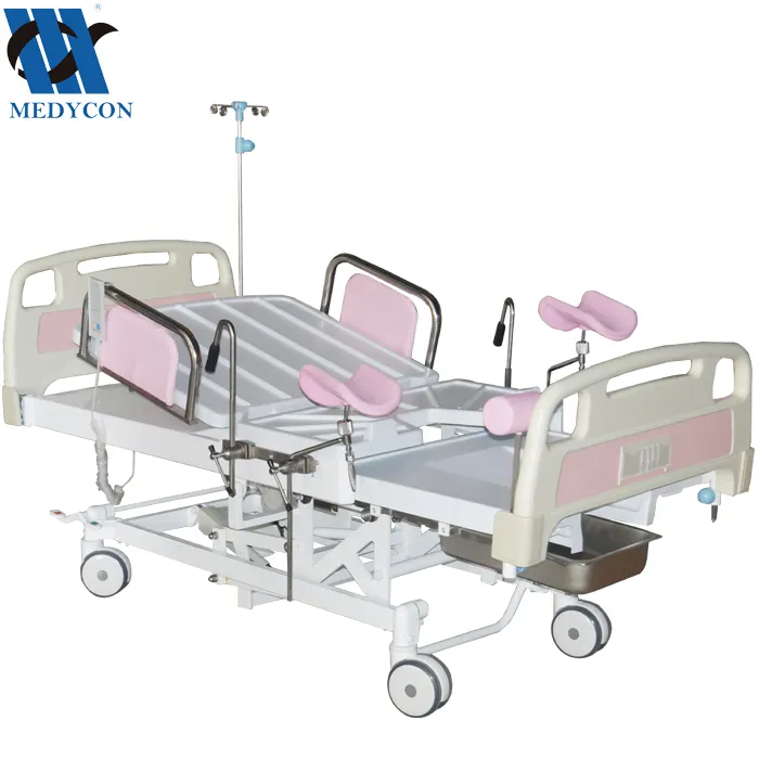 BDOP09 الفاخرة أثاث المستشفيات معدات Linak الكهربائية عيادة الشفاء أمراض النساء الولادة الولادة سرير التسليم