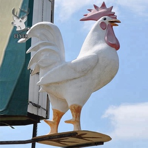 Decoración de Granja, Estatua de Gallo Grande de Fibra de Vidrio <span class=keywords><strong>en</strong></span> Venta - Product Image 6