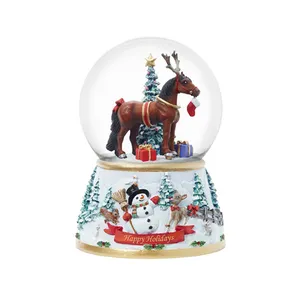 Custom Made Resin Horse High Quality Snow Globes für Sale