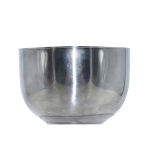 살롱 수염 면도 금속 그릇 스테인리스 면도 그릇 휴대용 수염 브러시 그릇 - Product Image 4