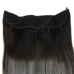 Extensions de cheveux vietnamiens Remy en gros de 18 pouces avec fil de pêche, double trame, décolorées, pas chères - Product Image 1