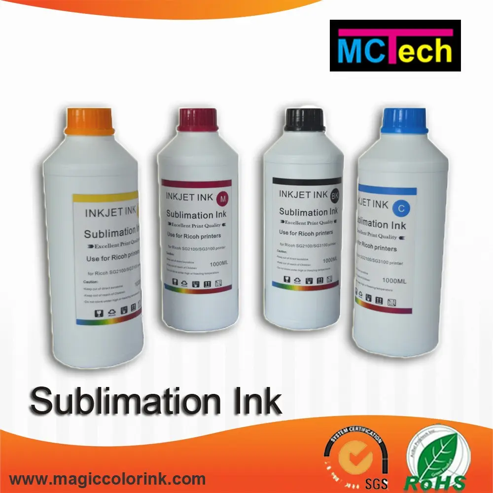 Profesional de Sublimación de tinta, la Dispersión de la tinta para Ricoh digital impresión textil