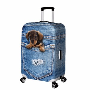 Custom Lightweight Dog Design Elastic Luggage Cover Luxury Trendy Heat Transfer Print <strong>Suitcase</strong> <strong>Accessories</strong> - Product Image 2