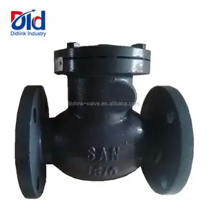 Non Reture Cast Iron SAN 1610 Black Body Floating Ball Double Flanges Fuel Sanitary With Prices Check Valve