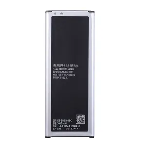 Merek OEM Cina Baterai Telepon Asli 3000MAh Baterai untuk Samsung Note 4 EB-BN916BBC