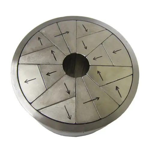 Profesional Permanen Halbach Array Neodymium Magnet Industri dengan ISO9001 IATF16949 Meninju Cetakan Cutting