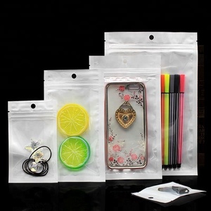 LOGO Tùy Chỉnh In Rõ Ràng Phí<span class=keywords><strong>a</strong></span> Trước Trắng Lại Seal Grip Ziplock Túi Nhự<span class=keywords><strong>a</strong></span> Với <span class=keywords><strong>Hanger</strong></span> Lỗ - Product Image 1
