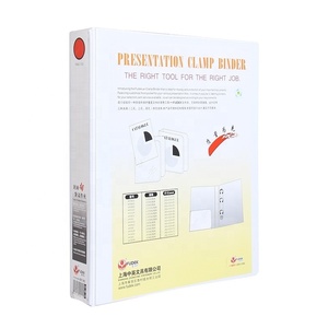 Fudek Office White Stationery PVC Expanding A4 <strong>A5</strong> Size Lever Arch Presentation <strong>Folder</strong> - Product Image 1