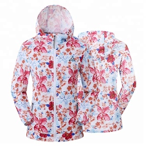 Veste légère pour <span class=keywords><strong>femme</strong></span>, <span class=keywords><strong>parka</strong></span> décontractée à imprimé floral, style unisexe, taille XL, doublure en polyester, poche décorative, pour adultes - Product Image 1