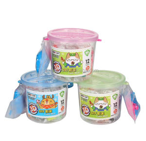 DUCKEY — ensemble de pâte écologique non toxique, jouet éducatif en argile <span class=keywords><strong>douce</strong></span>, 12 couleurs, farine de blé de 2 à 4 ans et 3 ans - Product Image 1