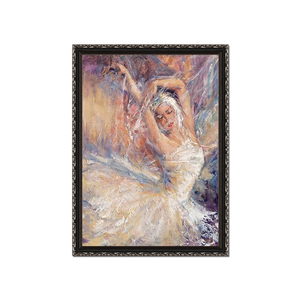 Peintures à l'huile abstraites modernes et populaires de danseurs de ballet faits à la main sur toile pour la décoration de la maison - Product Image 2