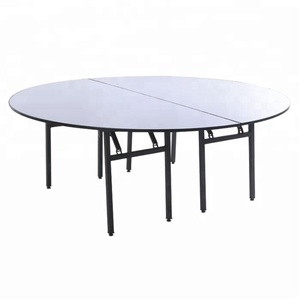 <span class=keywords><strong>Fer</strong></span> cadre ronde pliante PVC <span class=keywords><strong>table</strong></span> pour 8-12 personne - Product Image 2