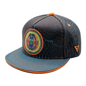 Tampa snapback personalizada da moda de alta qualidade com remendo