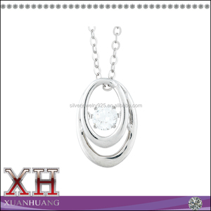 2025 Most Popular Classic Beautiful Ladies Design Sterling Silver Mother and <strong>Daughter</strong> Gemstone Stone <strong>Necklace</strong> 925 - Product Image 4