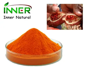 Colore naturale E160b Bixa Orellana Estratto di Annatto Né Bixin 15% Solubile In Acqua