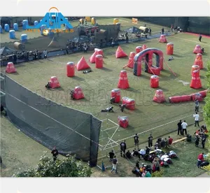 44 Hầm Hố Thiên Niên Kỷ Boongke Paintball Inflatable Lĩnh Vực Inflatable Bunker