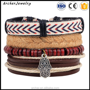 Bracciale <span class=keywords><strong>in</strong></span> corda di canapa bracciale <span class=keywords><strong>in</strong></span> tessuto intagliato a mano con bergamotto braccialetti con ciondoli <span class=keywords><strong>in</strong></span> <span class=keywords><strong>pelle</strong></span> multistrato <span class=keywords><strong>in</strong></span> Stock Vintage BH-464 2019 - Product Image 2