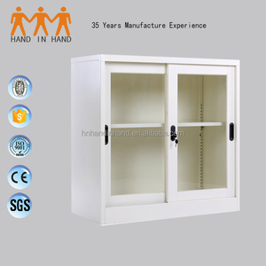 Acero utilizado muebles <span class=keywords><strong>de</strong></span> <span class=keywords><strong>oficina</strong></span> puerta corredera <span class=keywords><strong>de</strong></span> cristal gabinete <span class=keywords><strong>de</strong></span> almacenamiento - Product Image 1