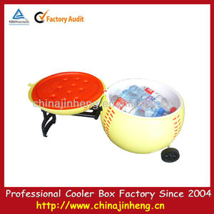 De Picnic <span class=keywords><strong>vino</strong></span> de la bebida de fútbol con ruedas, Hielo nevera portátil, Enfriador de agua - Product Image 1