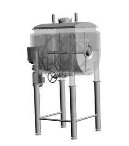 industrial Spiral Ribbon Mixer VFD controlled U shape tank Food and beverage mixing around and stirring up equipment