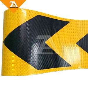 Giallo nero freccia riflettente del pavimento nastro adesivo riflettente per la sicurezza della carreggiata - Product Image 1