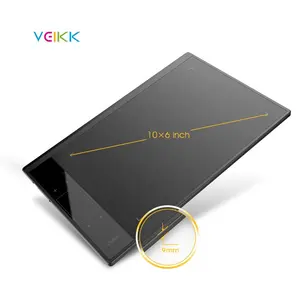 VEIKK A308192レベルの感圧性を備えた10インチカラー描画タブレット