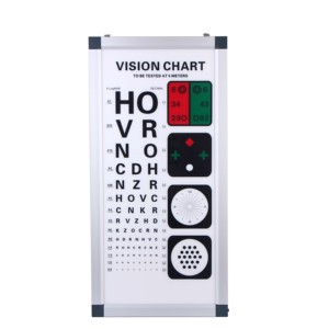 Best quality 5 meter standard LED Illuminate eye testing vision chart