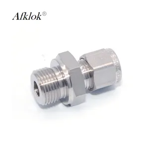 Conector de Tubo macho de acero inoxidable AFK de 3/4 a 3/8 pulgadas