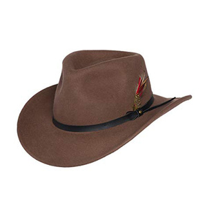 <span class=keywords><strong>Sombrero</strong></span> <span class=keywords><strong>de</strong></span> <span class=keywords><strong>Vaquero</strong></span> Plegable para <span class=keywords><strong>Hombre</strong></span>, 100% Fieltro <span class=keywords><strong>de</strong></span> <span class=keywords><strong>Lana</strong></span>, Resistente al Pliegue - Product Image 4