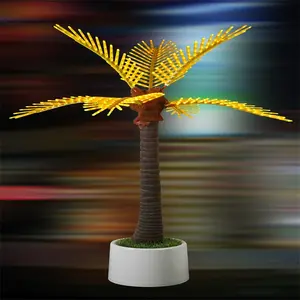 Large Outdoor Waterproof Coconut Palm Blossom Decoration Square Park Landscape Luminous Design Led Tree Light