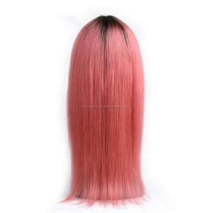 <span class=keywords><strong>Ali</strong></span> baba express ombre rose de cheveux humains pleine perruque de lacet avec des cheveux de bébé naturel perruques - Product Image 3