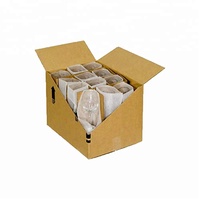 Angepasst 12 flasche papier glas verpackung verschiffen wein karton box