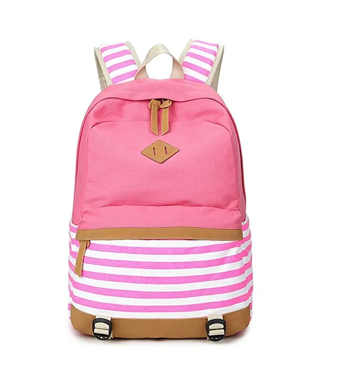 Venta al por mayor de mochilas de lona para chicas adolescentes y mujeres mochila al aire libre mochilas escolares