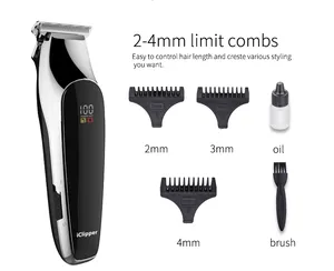 IClipper-M2S Rechargeable T Shape Blade Balding best Hair Trimmer Hair Clipper Trimmer