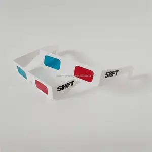 Custom paper 3d glasses red cyan lenses