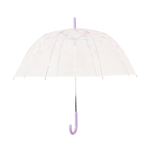 Personnalisé <span class=keywords><strong>parapluie</strong></span> droit pas cher mode femmes transparent <span class=keywords><strong>parapluie</strong></span> avec impression de logo - Product Image 1